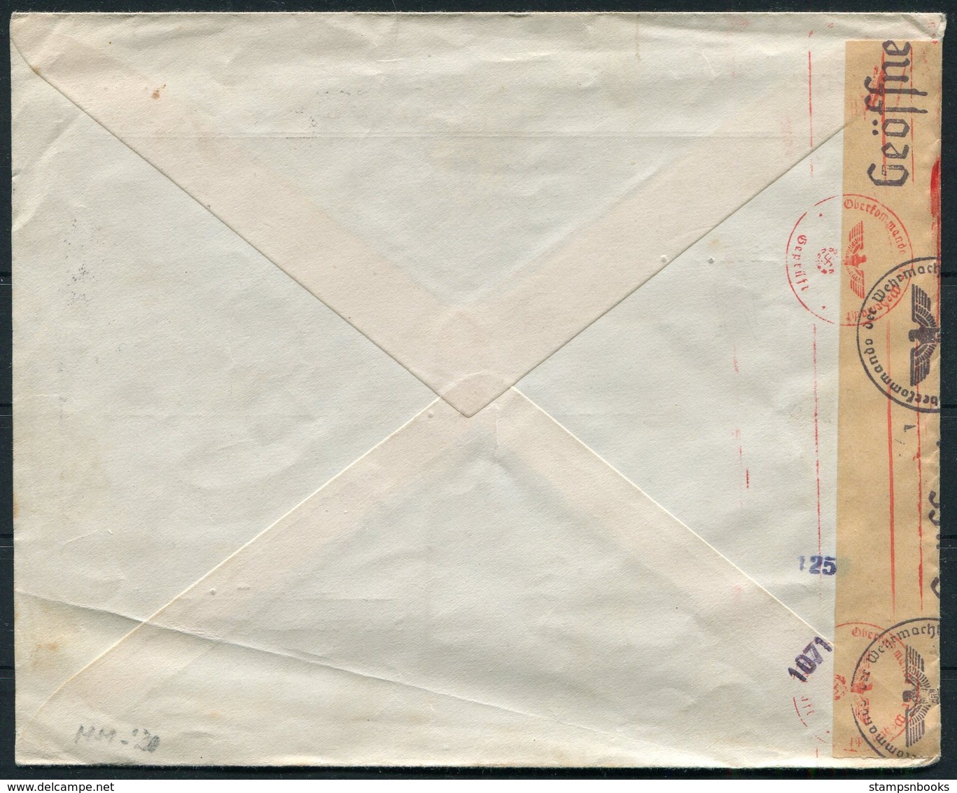 1942 Bulgaria Deutsche - Bulgarische Papierhandels A.G. Censor Cover, Sofia Airmail Luftpost - Wien Austria - Covers & Documents