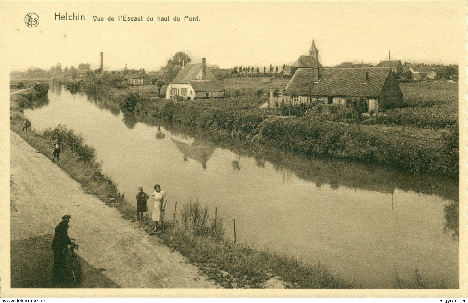 Helkijn - Helchin - Vue De L'Escaut Du Haut Du Pont - Schelde - Espierres-Helchin - Spiere-Helkijn