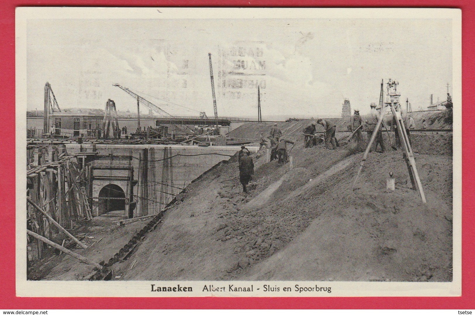 Lanaken - Albert Kanaal - Sluis En Spoorbrug - 1935  ( Verso Zien ) - Lanaken