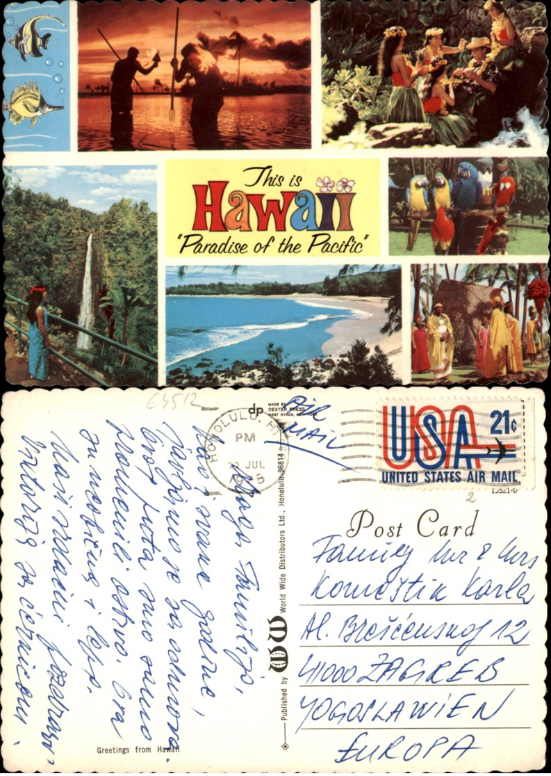 HAWAII POSTCARD - Altri & Non Classificati