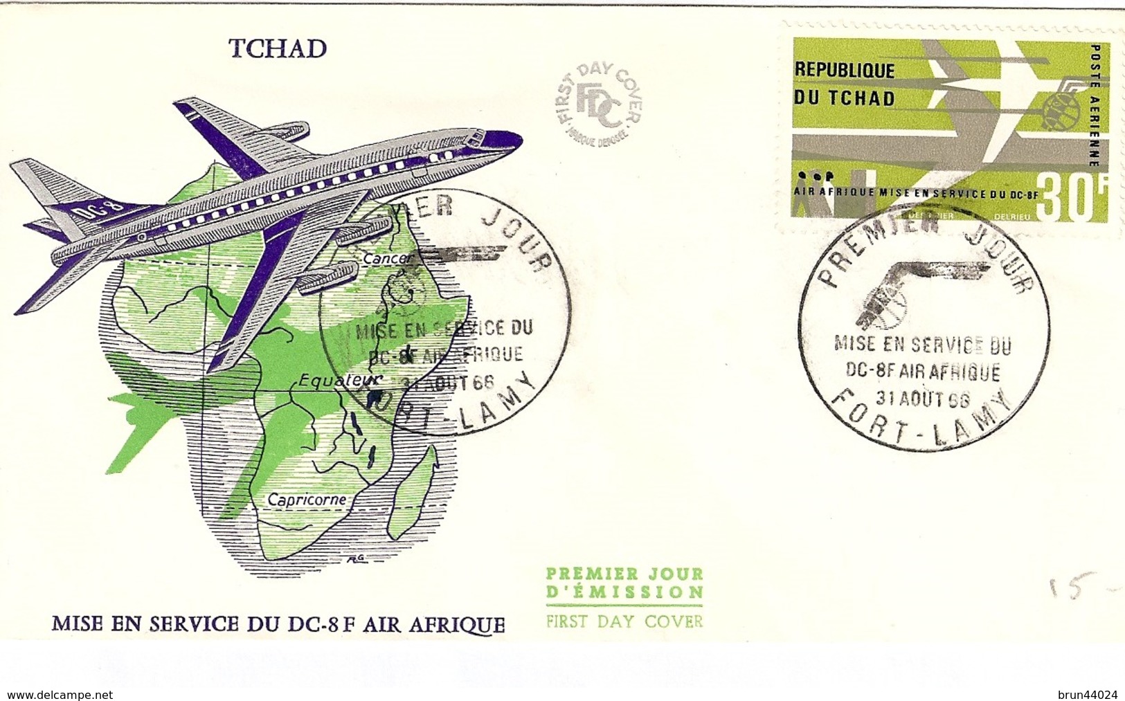 Mise En Service Du DC-8 F D'Air Afrique Le 31 Août 1969 - Avions