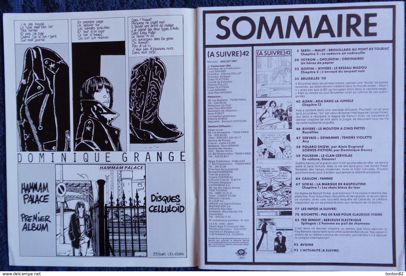 ( A SUIVRE ) - Mensuel N° 42 - (  Juillet 1981 ) . - A Suivre