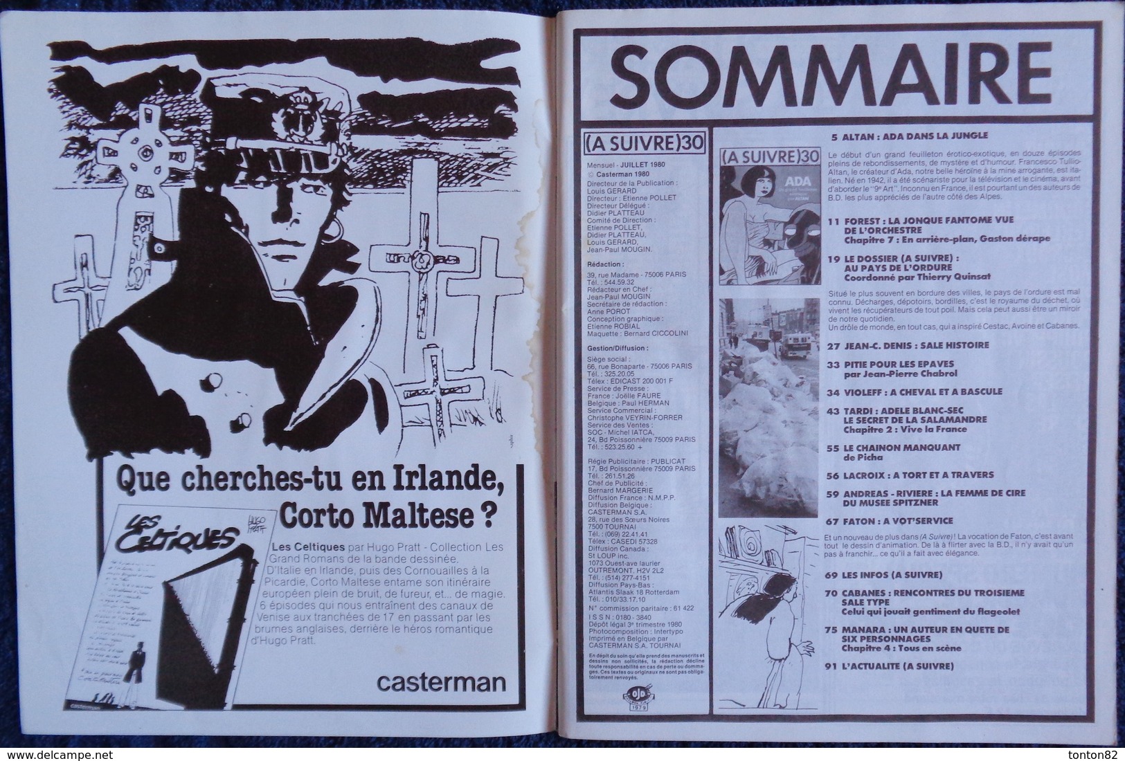 ( A SUIVRE ) - Mensuel N° 30 - (  Juillet 1980 ) . - A Suivre