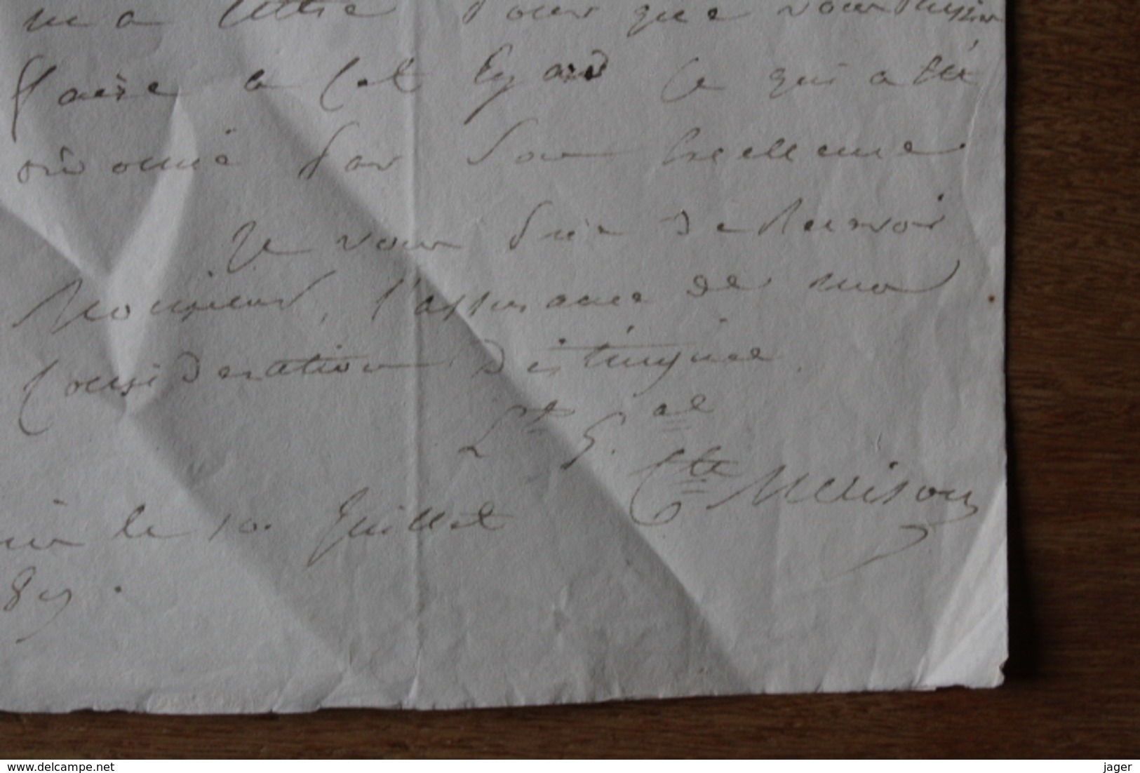 Autographe Maréchal Maison  ( 1771 1840) - Documents Historiques