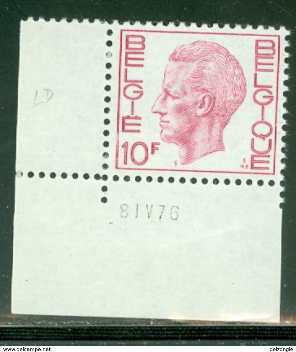 Elstrøm OCB/COB # 1584 - 10 Fr – Wit Papier/papier Blanc - Datumstroken-Hoeken/Coins-Bandes Datées - 1970-1980 Elström