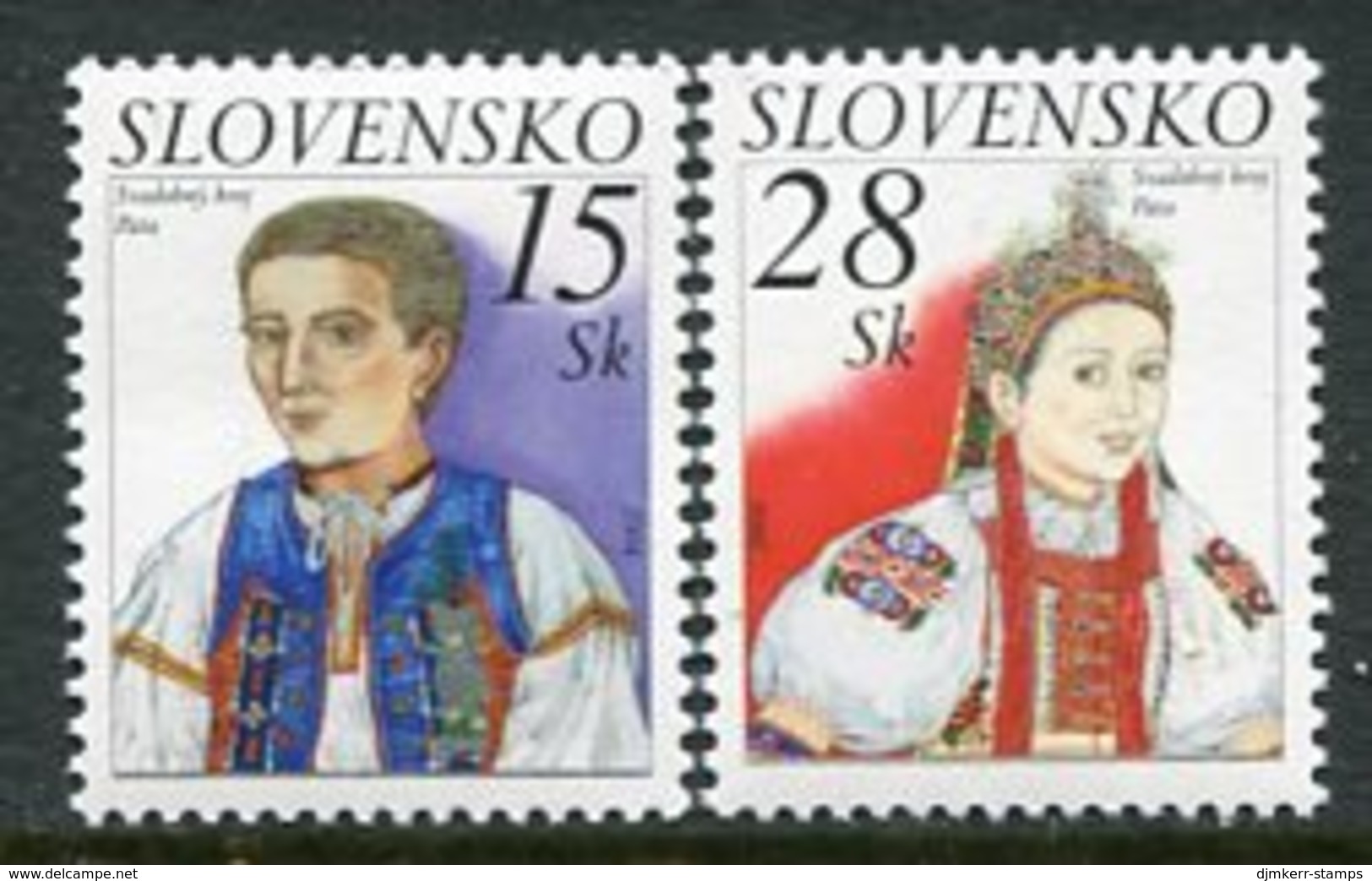 SLOVAKIA 2004 Wedding Costumes MNH / **.  Michel 481-82 - Unused Stamps