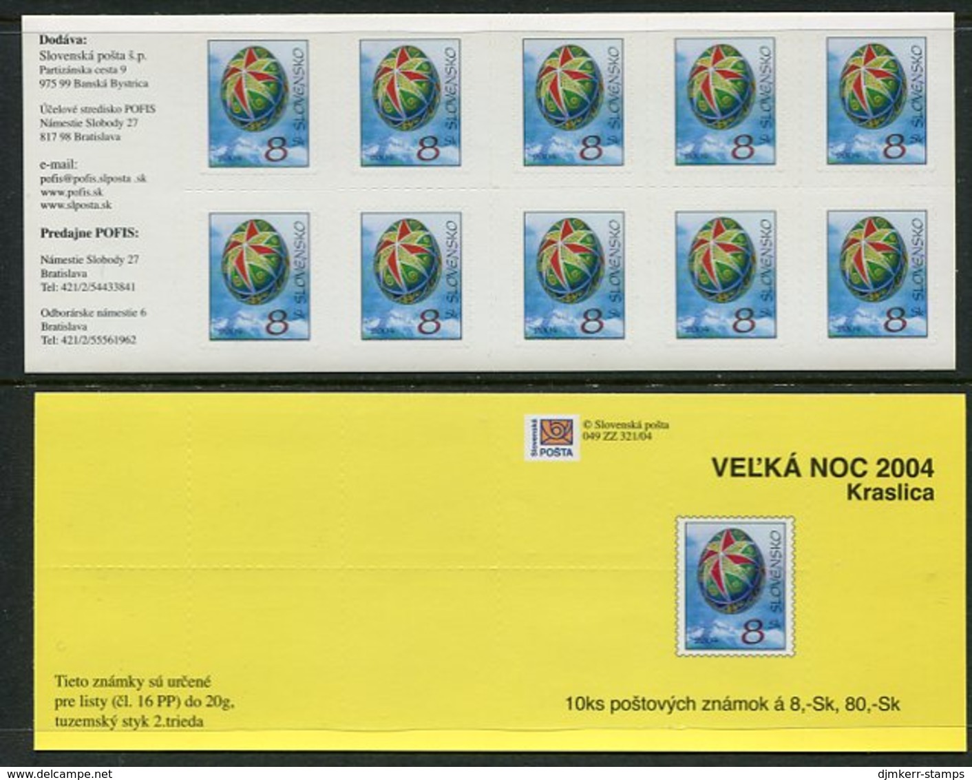 SLOVAKIA 2004 Easter Booklet  MNH / **.  Michel MH0-49 - Unused Stamps