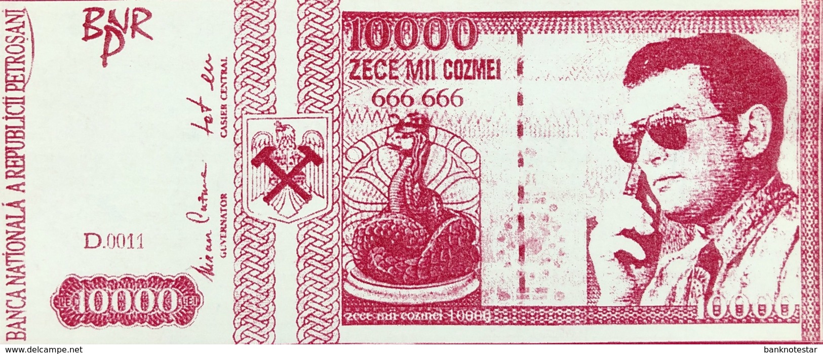 Romania 10.000 Cozmei, P-NL - Propaganda Banknote - UNC - Rumänien