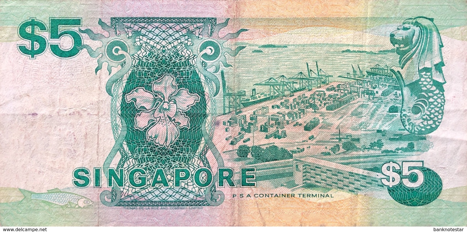 Singapore 5 Dollars, P-10 (1976) - Fine - Singapur