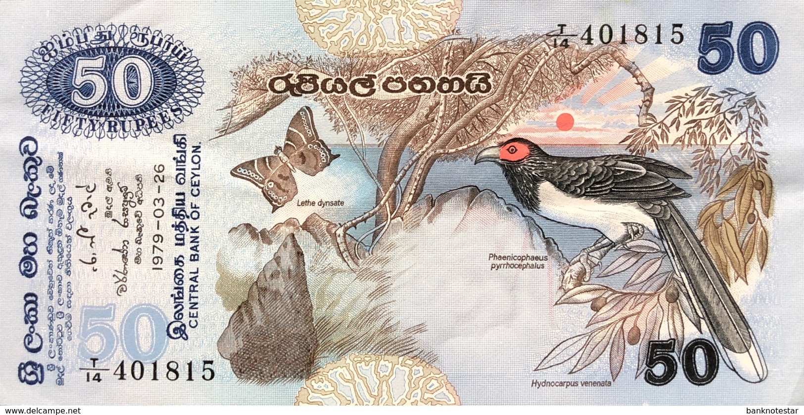 Sri Lanka 50 Rupees, P-87 (26.3.1979) - Very Fine++ - Sri Lanka