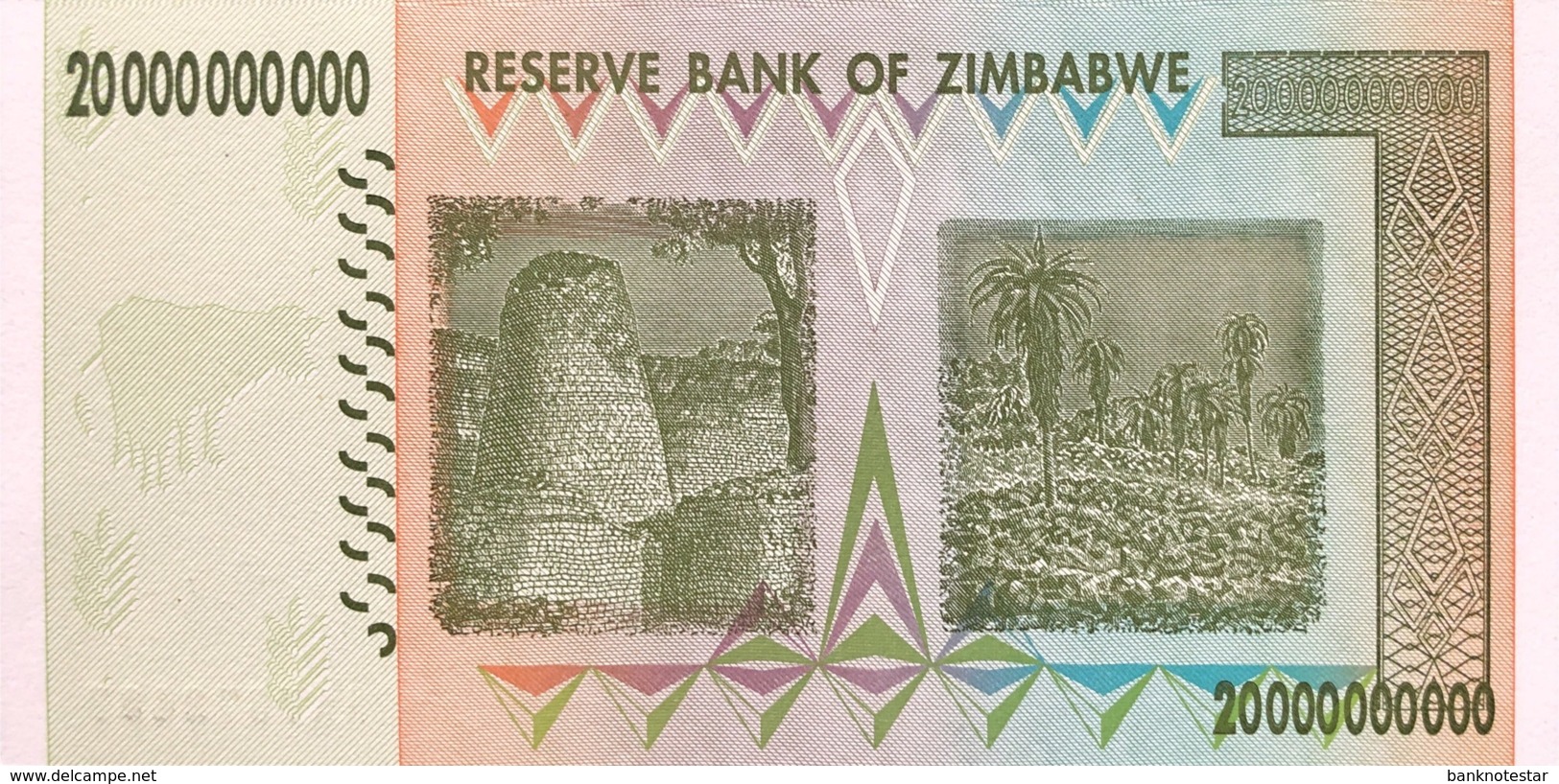 Zimbabwe 20 Billion Dollars, P-86 (2008) - UNC - Simbabwe