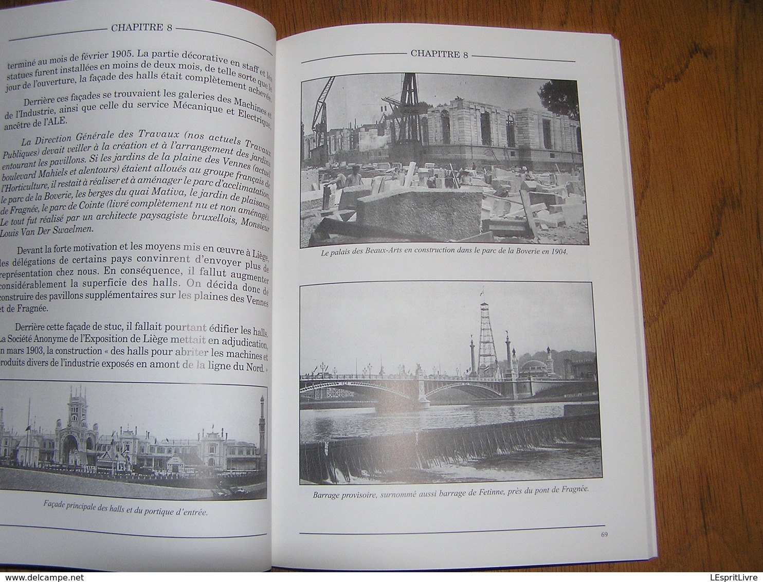 LIEGE 1905 Une Exposition Universelle Régionalisme Expo Pavillon Meuse Belgique Travaux Construction Vennes Droihxe