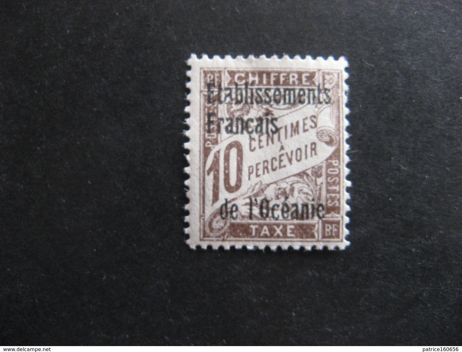 Etabl. De L'OCEANIE:  Timbre-taxe N° 2, Neuf X. - Timbres-taxe