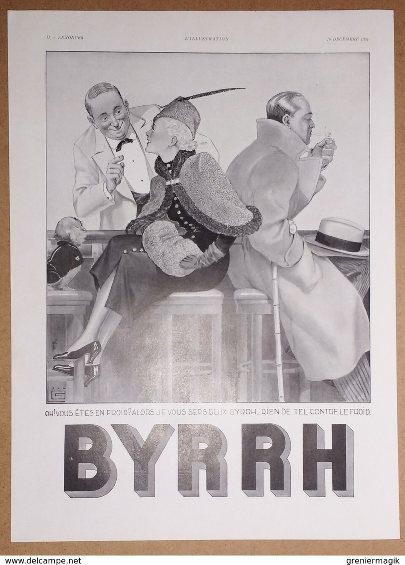 Publicité 1934 Kirby, Beard & Co Un Cadeau Chic... - Byrrh D'après Georges Leonnec Oh! Vous êtes En Froid ?... - Publicités