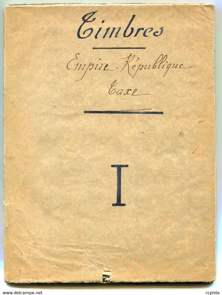 RC 14789 LOT DE NAPOLÉON / CÉRÈS DANS UN VIEUX CAHIER POUR ETUDE - TOUS ETATS NOMBREUX 2ème CHOIX DEFECTUEUX OXYDATION - 1871-1875 Ceres