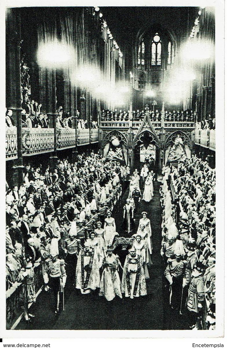 CPA-Carte Postale-Royaume-Uni- Couronnement D'Elisabeth II La Procession Dans L'Abbaye 1953-VM9921 - Royal Families