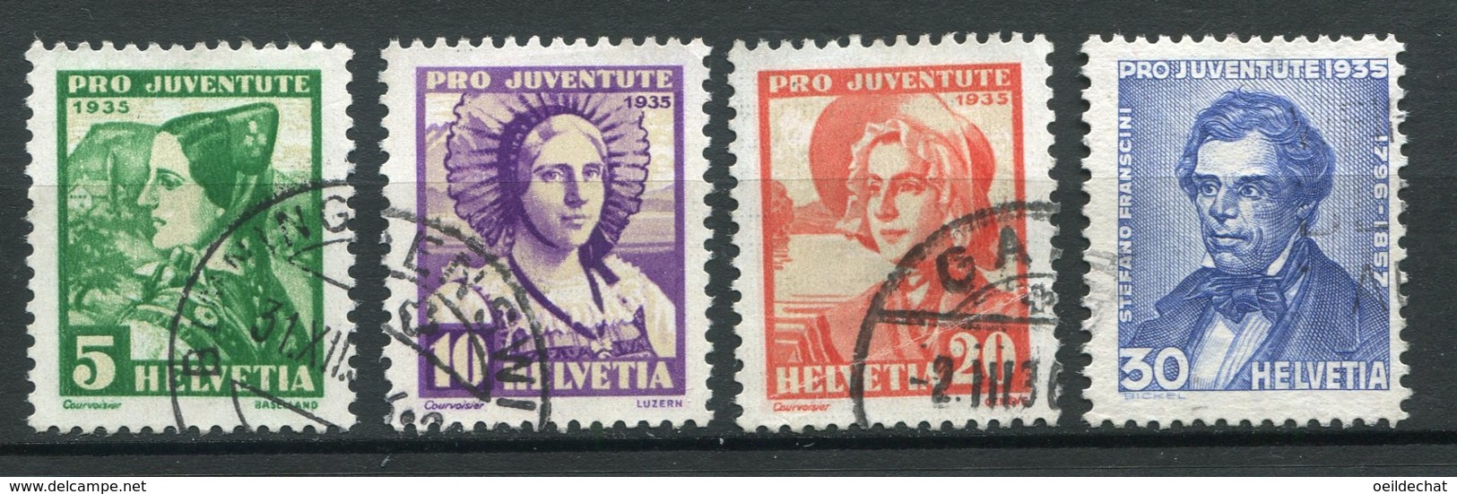 15913 SUISSE  N°282/5° Pro Juventute  1935   B/TB - Used Stamps