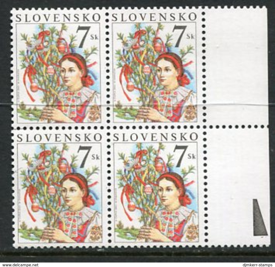 SLOVAKIA 2003 Easter Block Of 4 MNH / **.  Michel 447 - Neufs