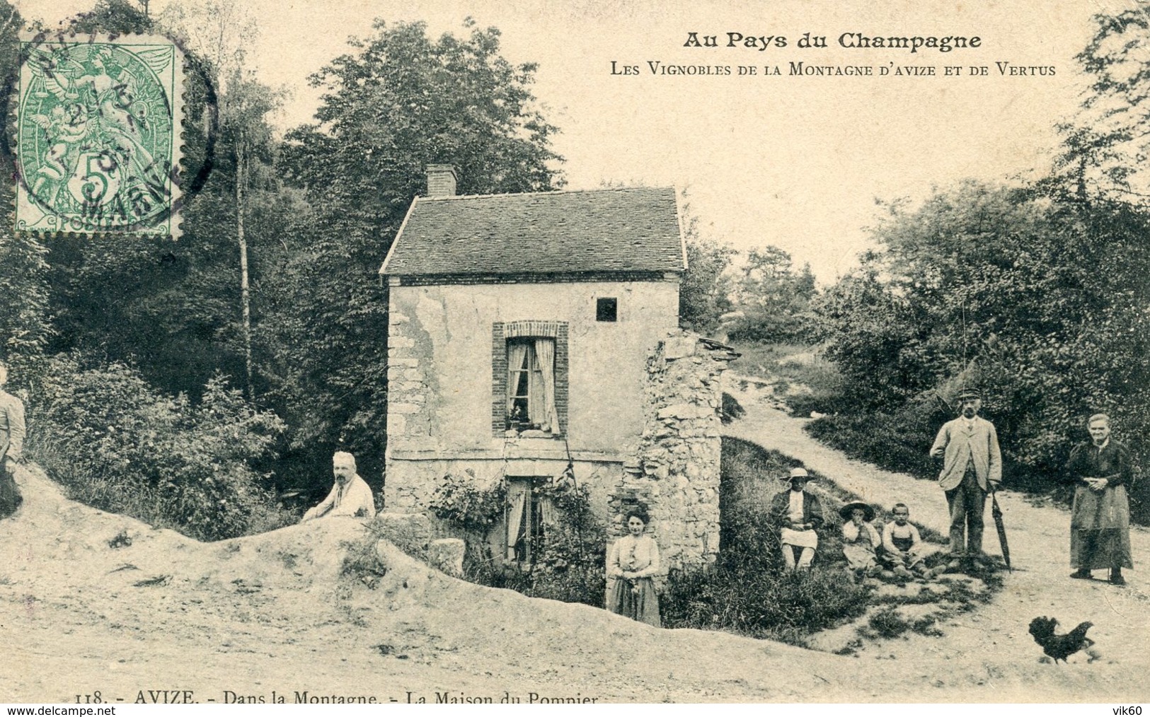 51  AVIZE  MAISON DU POMPIER DANS LA MONTAGNE - Autres & Non Classés