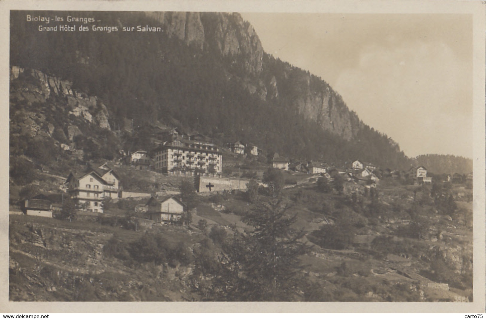 Suisse - Biolay - Les Granges - Grand Hôtel Des Granges Sur Salvan - Postmarked 1927 - Granges