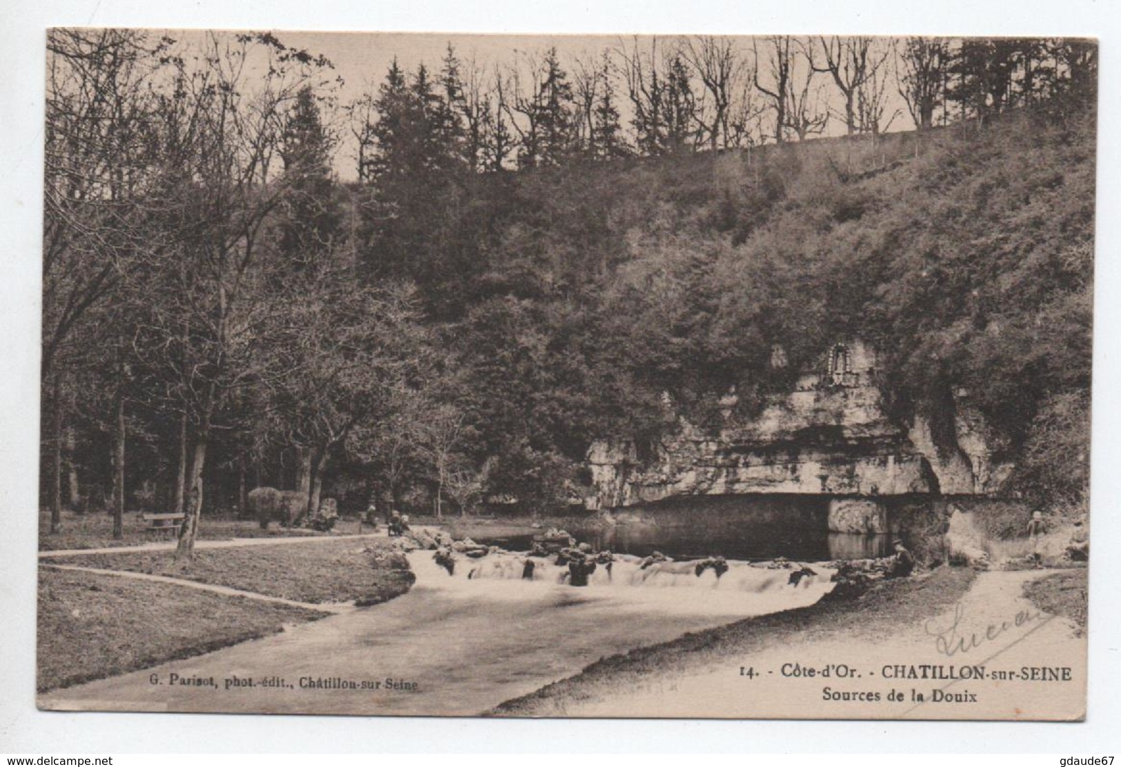 1915 - CPA De CHATILLON SUR SEINE (COTE D'OR) Avec CACHET "SERVICE MILITAIRE DES CHEMINS DE FER" - WW I