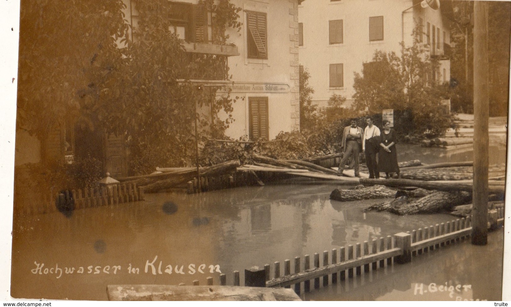 BOZEN HOCHWASSER IM KLAUSEN   (CARTE PHOTO ) - Bolzano