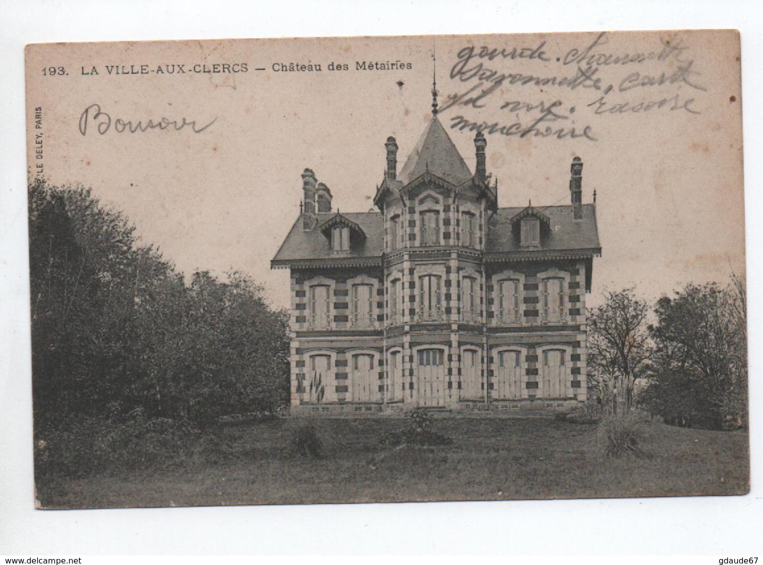 1915 - CP FM Avec CACHET MILITAIRE "INFIRMERIE DE GARE / ORLEANS" (LOIRET) - WW I