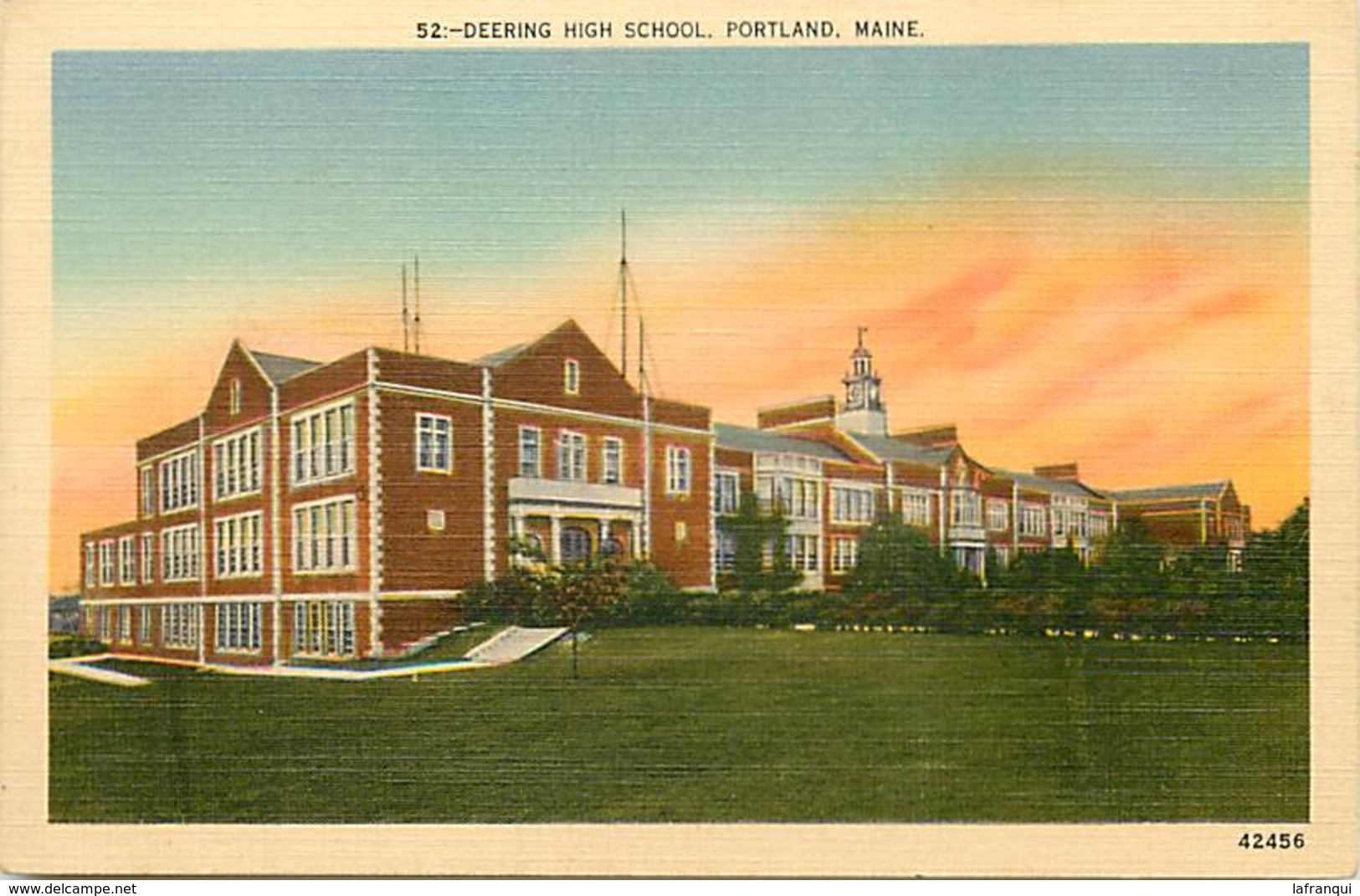 Pays Div-ref W558- Etats Unis D Amerique -usa -united States - Deering High School In Portland - Maine - - Portland