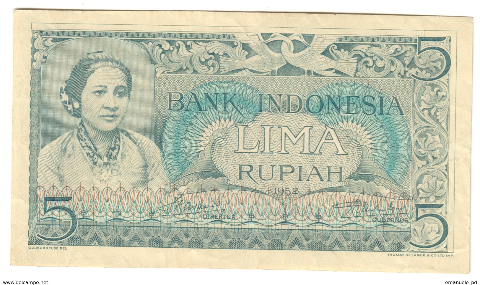 Indonesia 5 Rupiah 1952 - Indonesia