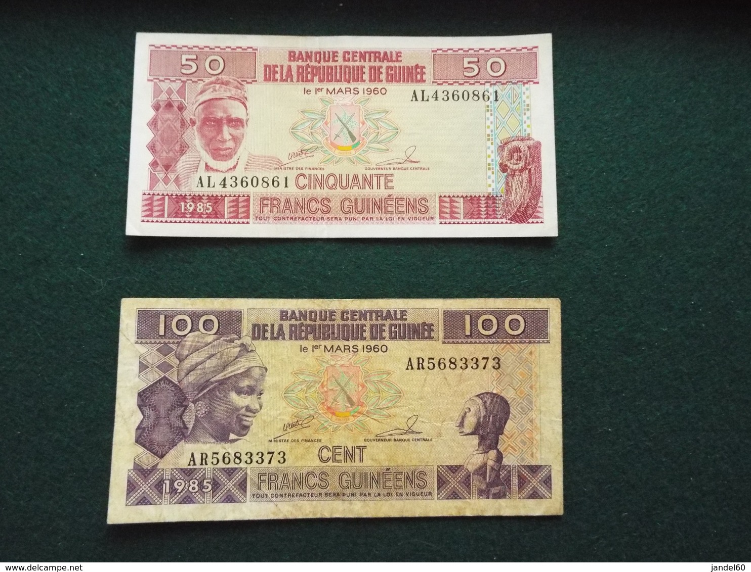 LOT 2 BILLETS GUINEE - Guinée