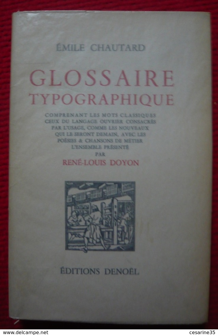 Glossaire Typographique – Émile Chautard - Dictionaries