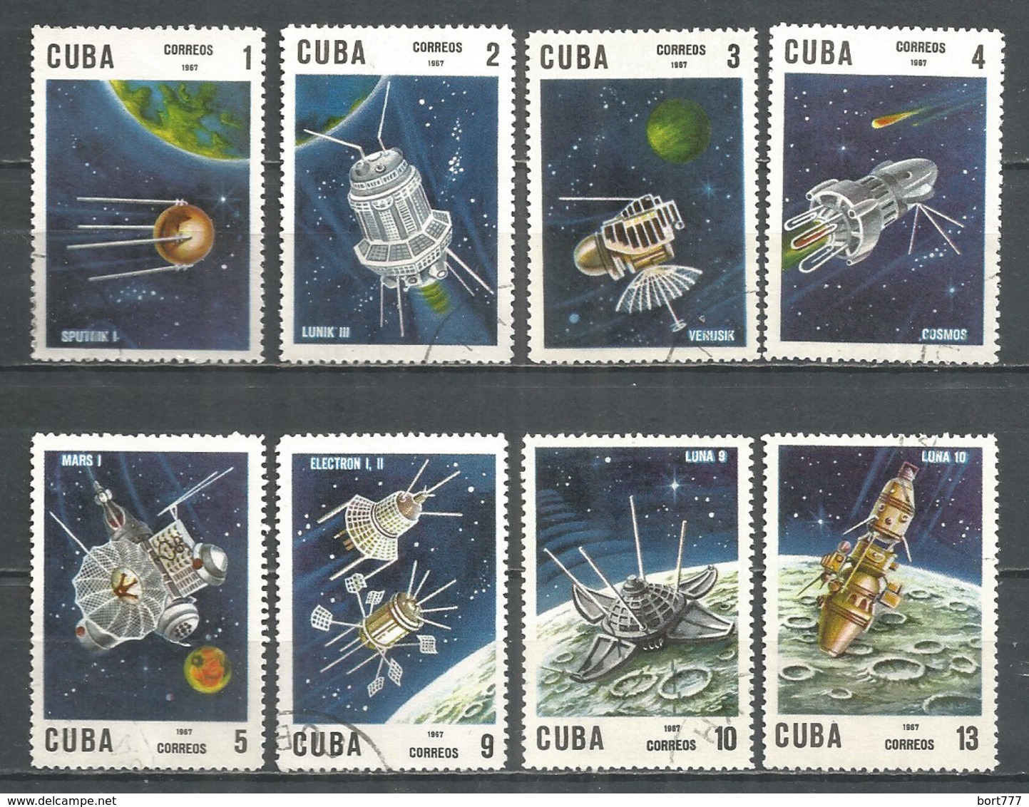 Caribbean 1967 Year , Used Stamps Set Space - Gebraucht