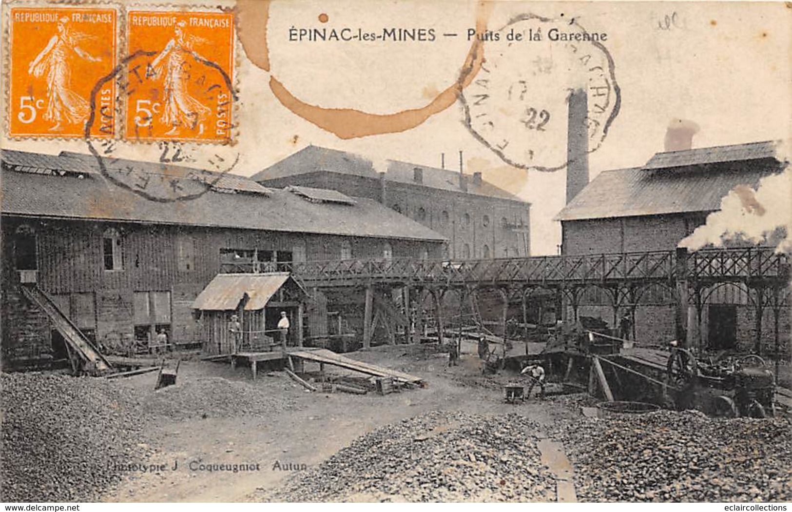 Epinac Les Mines       71      Puits De La Garenne   .         (voir Scan) - Andere & Zonder Classificatie