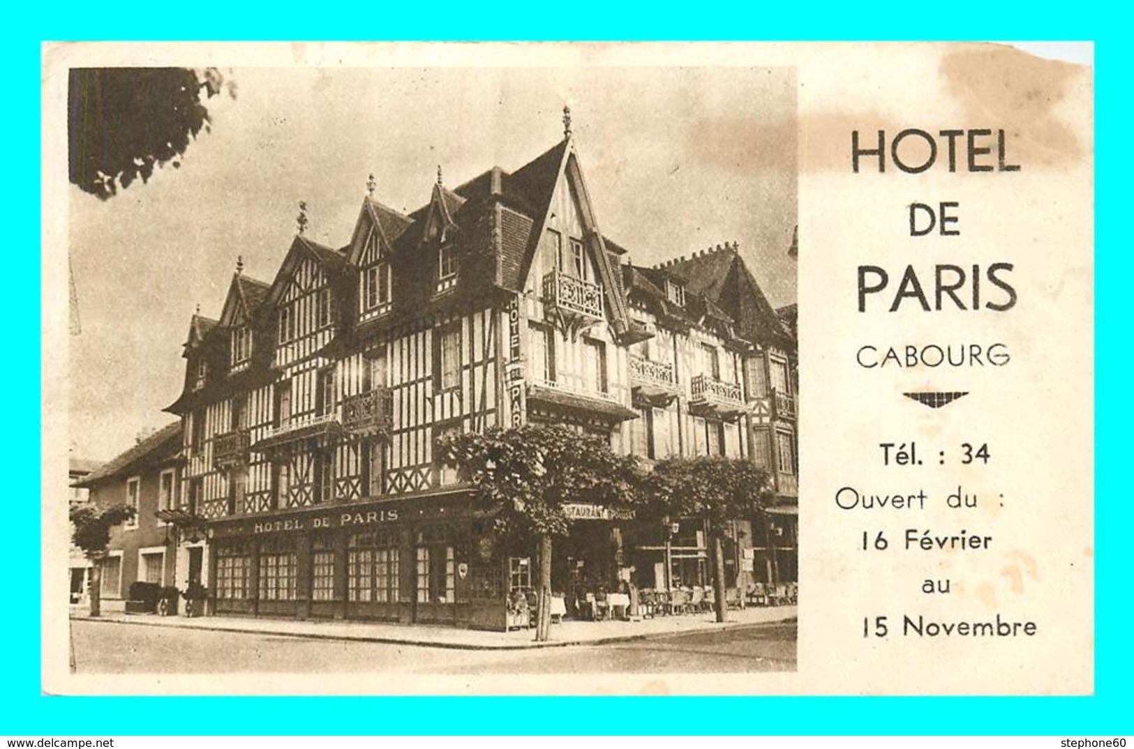 A761 / 157 14 - CABOURG Hotel De Paris - Cabourg