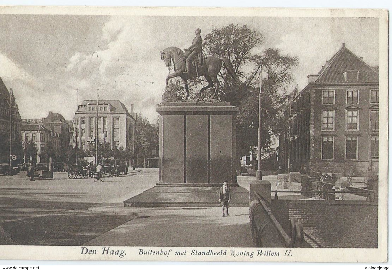 Den Haag - Buitenhof Met Standbeeld Koning Willem II - Nr 722 Uitg. Artur Klitzsch & Co - Den Haag ('s-Gravenhage)