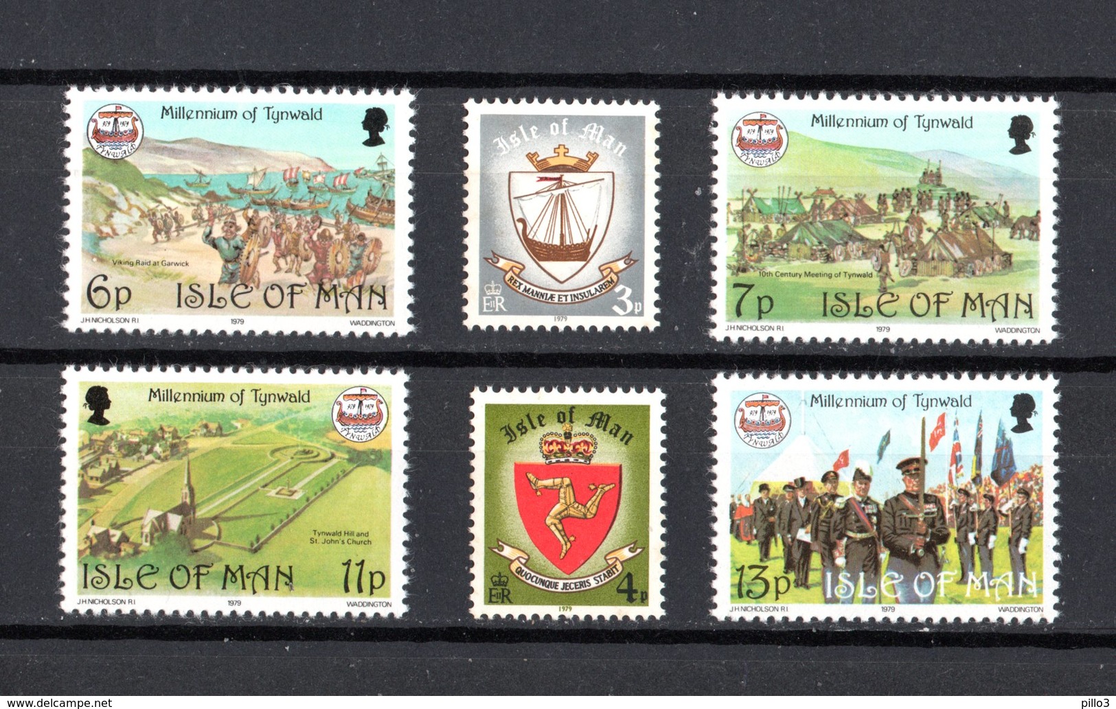 Isola Di MAN :  Millennio Di Tynwald  -  6  Val.  MNH**  Del   16.05.1979 - Man (Eiland)