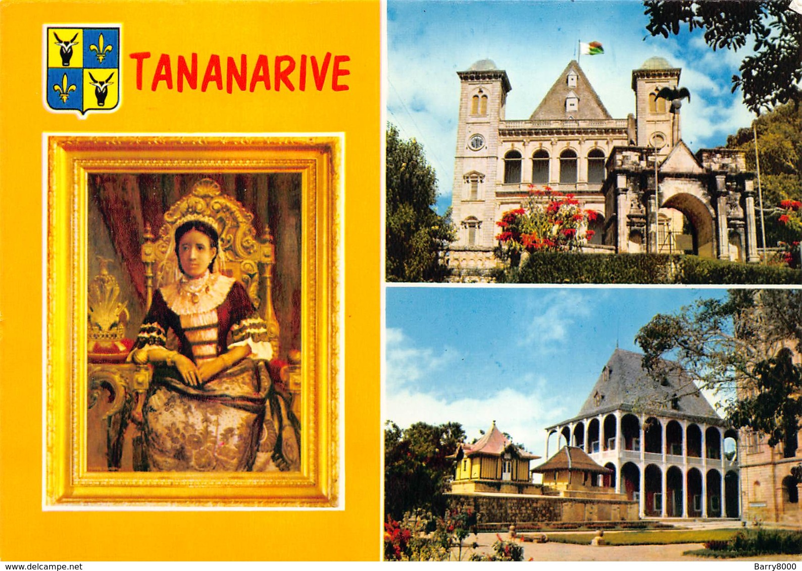 Afrika Afrique Madagascar Tananarive   Repoblika Malagasy Tananarive Anaty Rova  Le Palais De La Reine     Barry 1906 - Madagascar