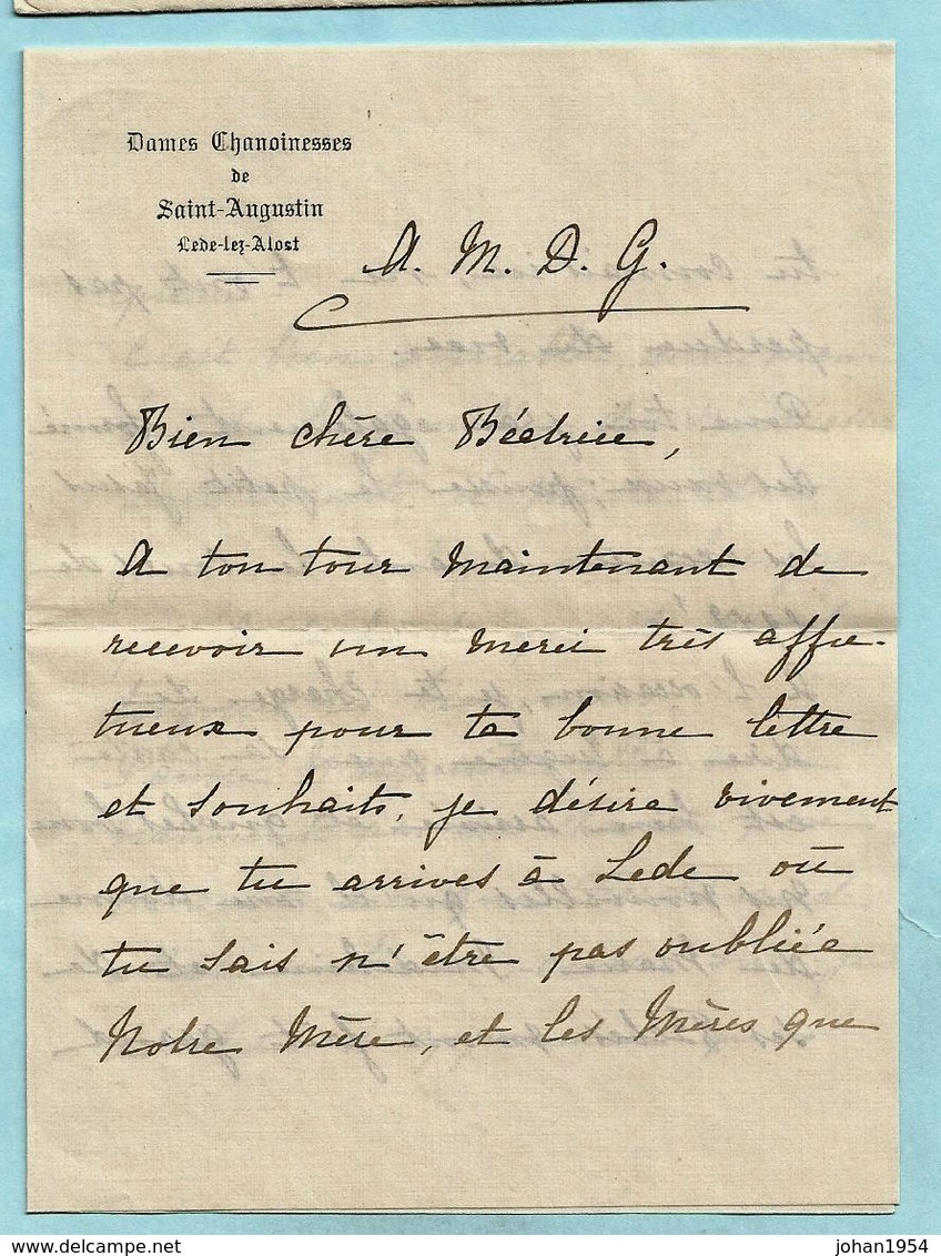 N°74 Op Omslag Met Inhoud (Saint-Augustin), Afst. LEDE 08/01/1912 Naar NAMUR 09/01/1912 - 1905 Grosse Barbe