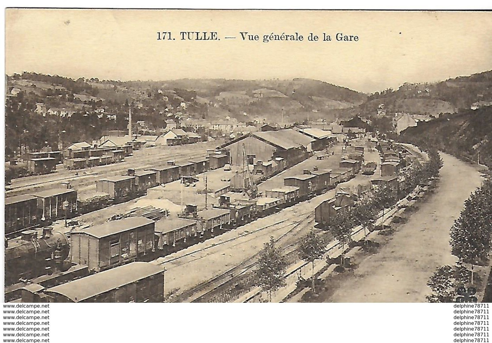 Tulle - Vue Générale De La Gare - Tulle