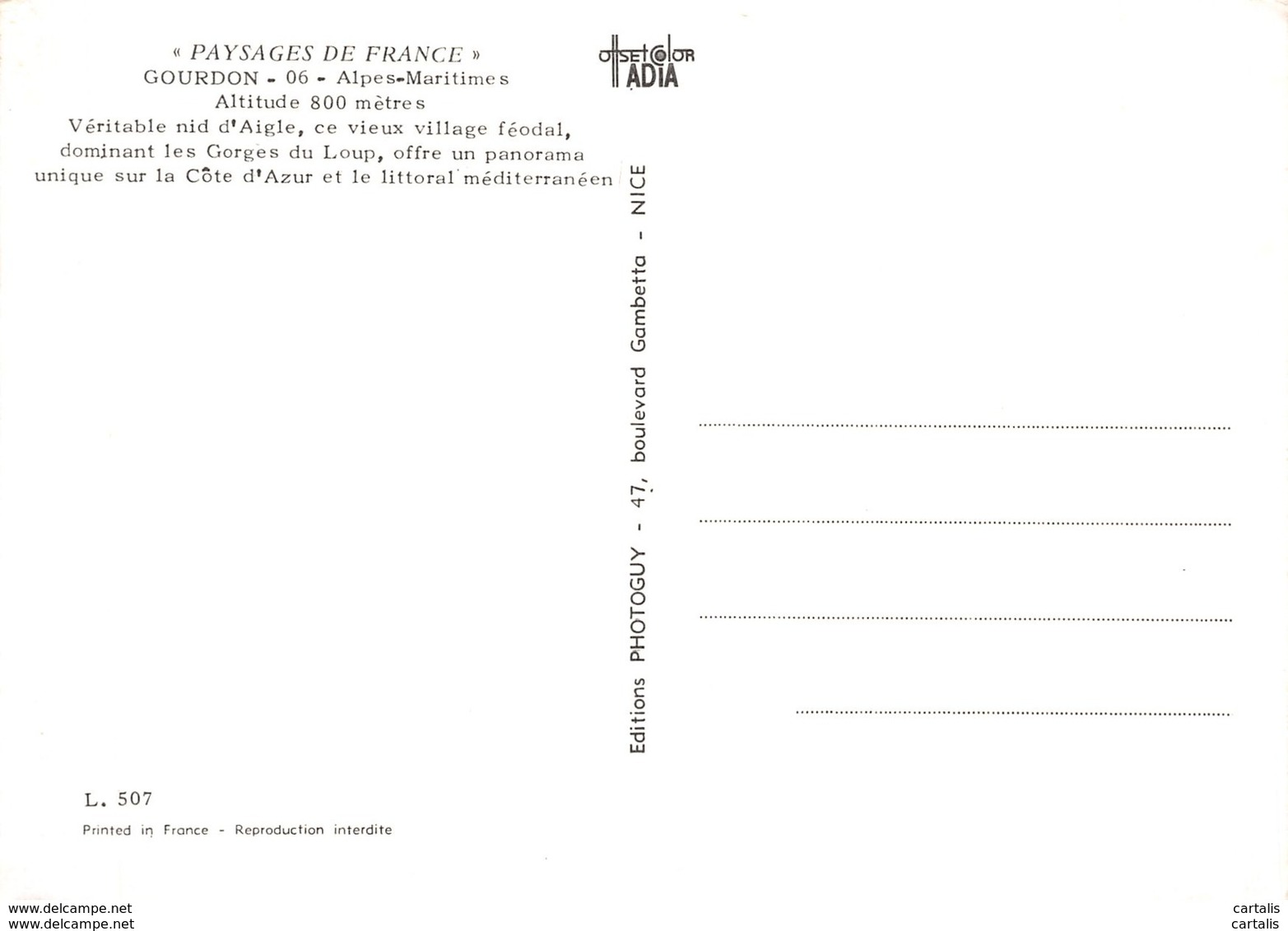 06-GOURDON-N°C-4315-C/0377 - Autres & Non Classés