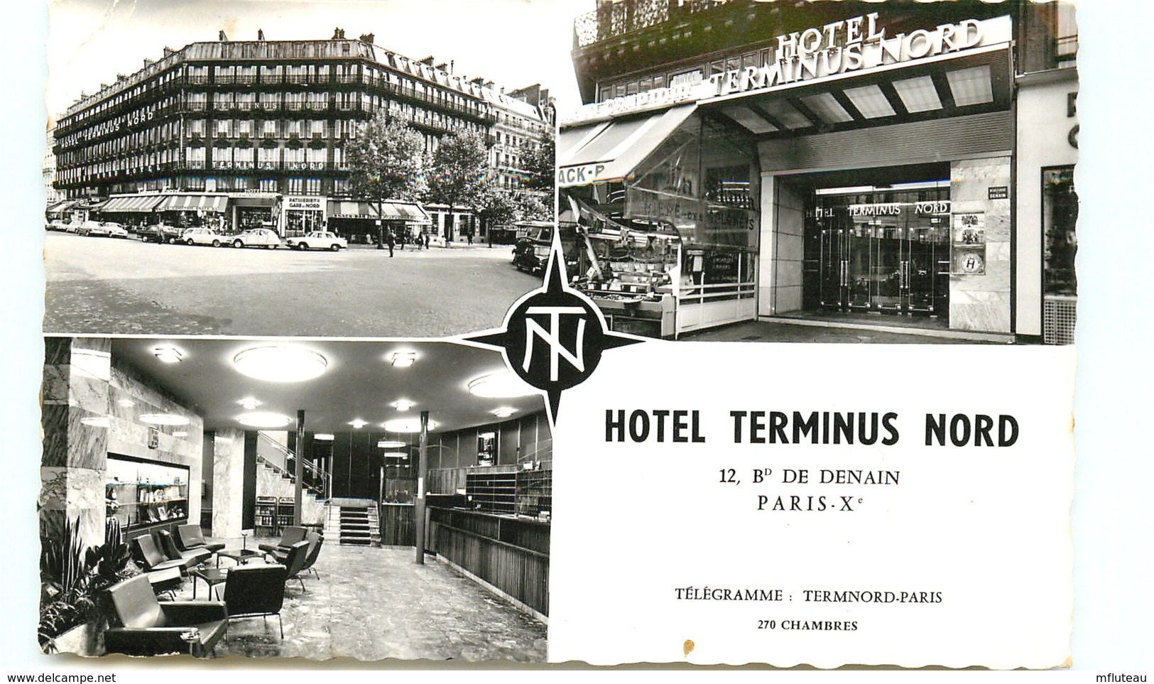 75* PARIS  (CPSM) Hotel Terminus Nord - Cafés, Hotels, Restaurants