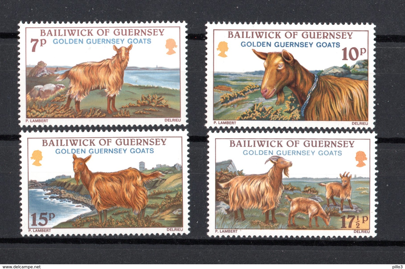 GUERNSEY :   Capre, Oro Di Guernsey  - 4 Val.  MNH**  Del   5.08.1980 - Guernesey