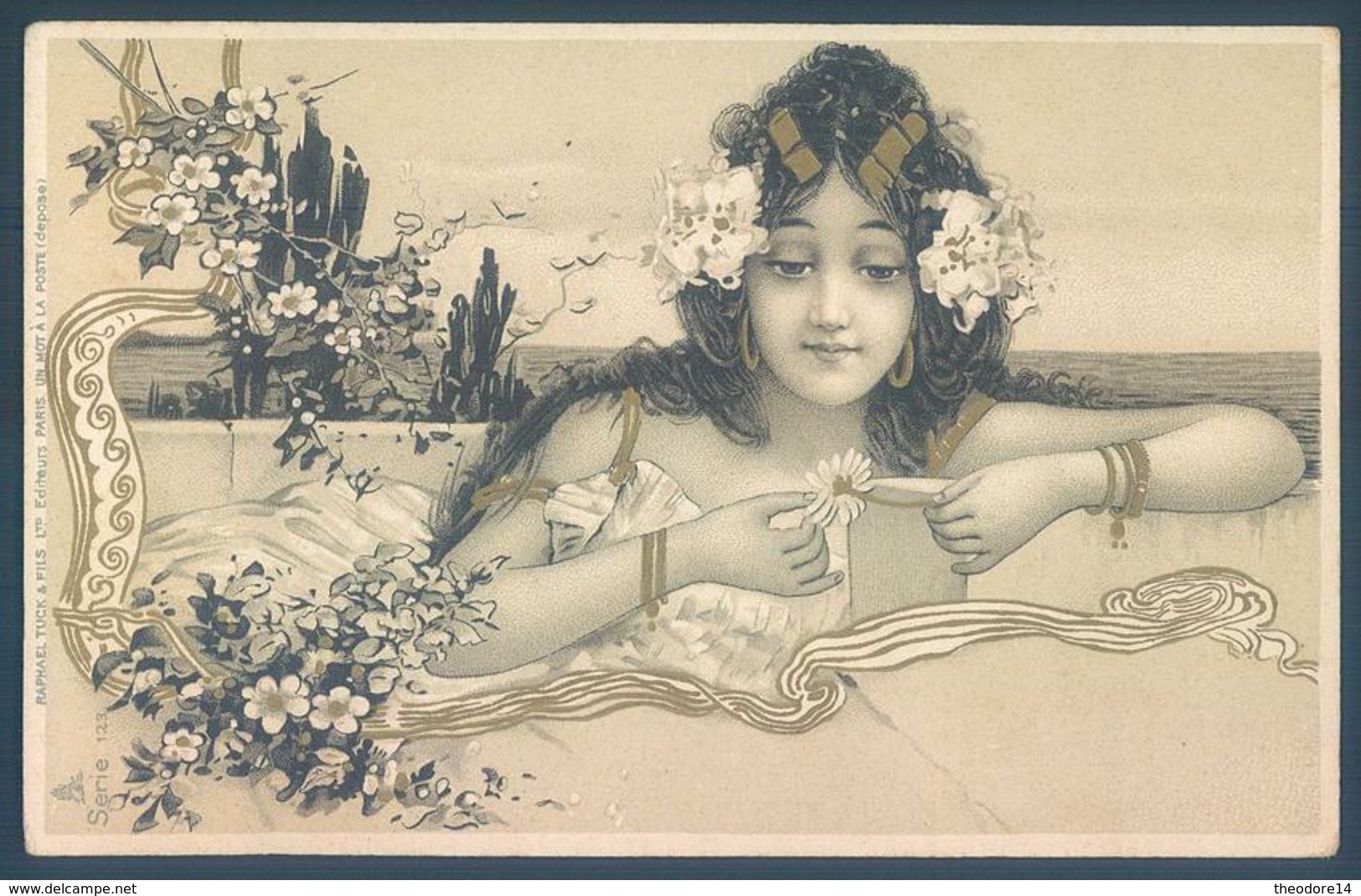 Art Nouveau Jeune Fille Little Girl - 1900-1949