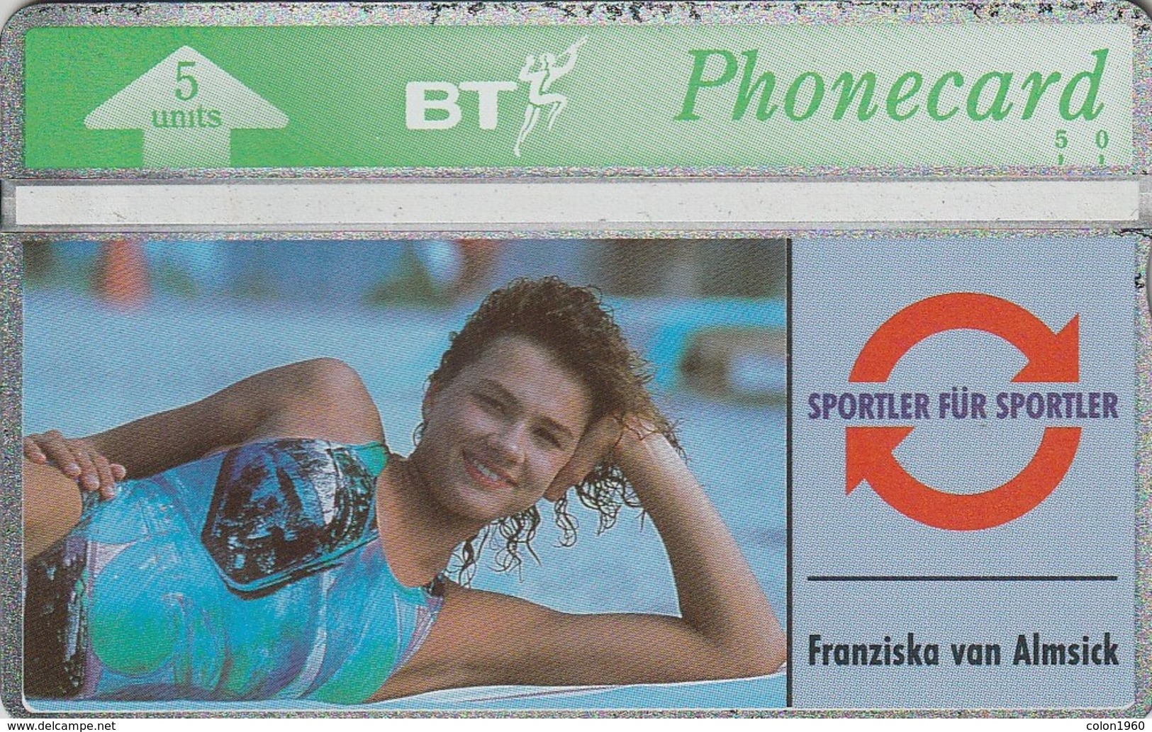 REINO UNIDO. SPORT. Sports Series - Franziska Van Almsick. 5U. 322K. BTO-022. (623) - Sport