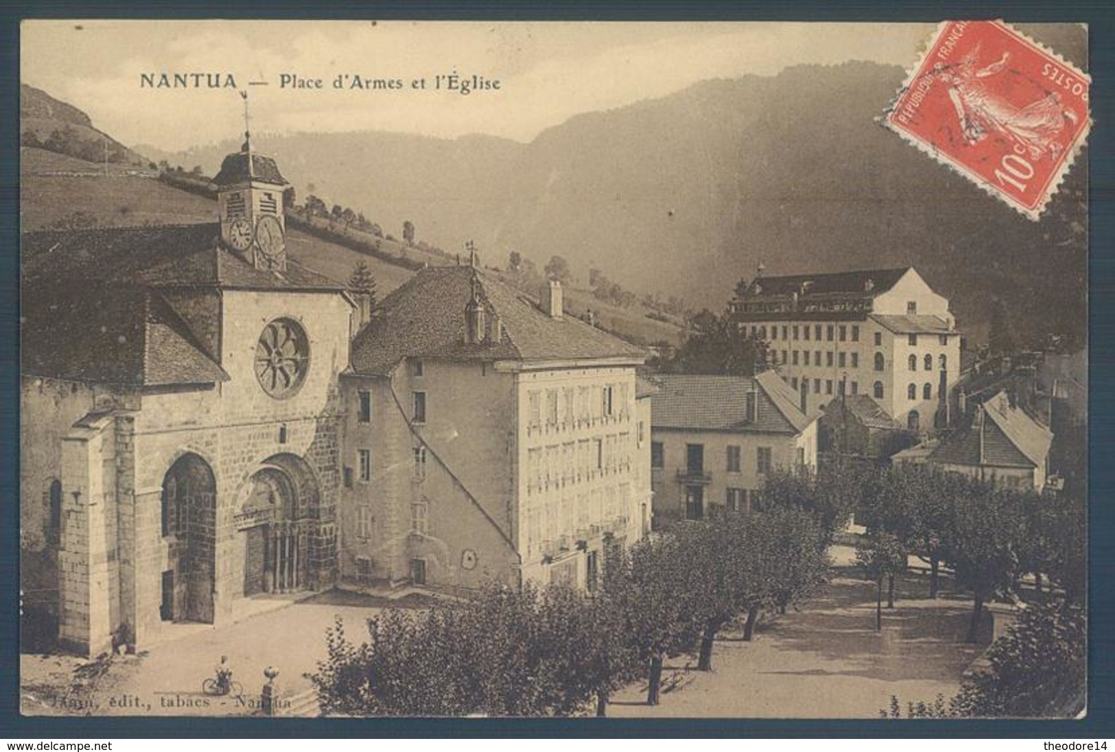 01 NANTUA Place D'Armes Et L'Eglise - Nantua