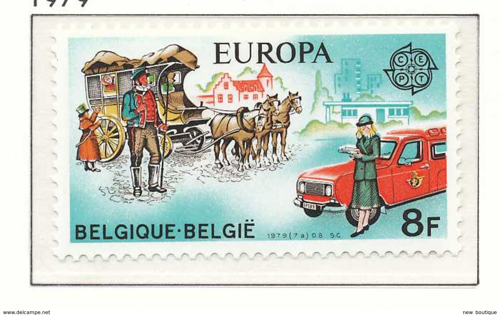 NB - [151807]SUP//**/Mnh-c:2e-N° 1930, EUROPA-CEPT 1979, Histoire Postale, Facteur, Malle Poste, Factrice Et Camionette, - Unused Stamps