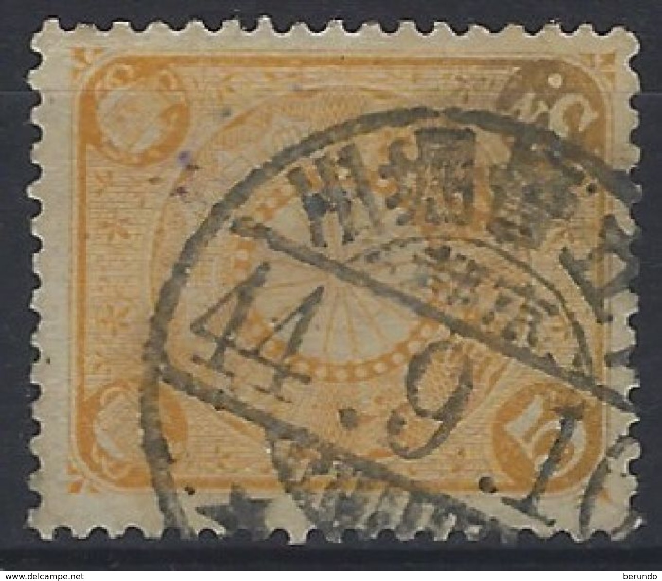 JAPAN -  Kiku 5 Sen Used With "Kyoto" In D-part Of Cancel - 581 - Usati