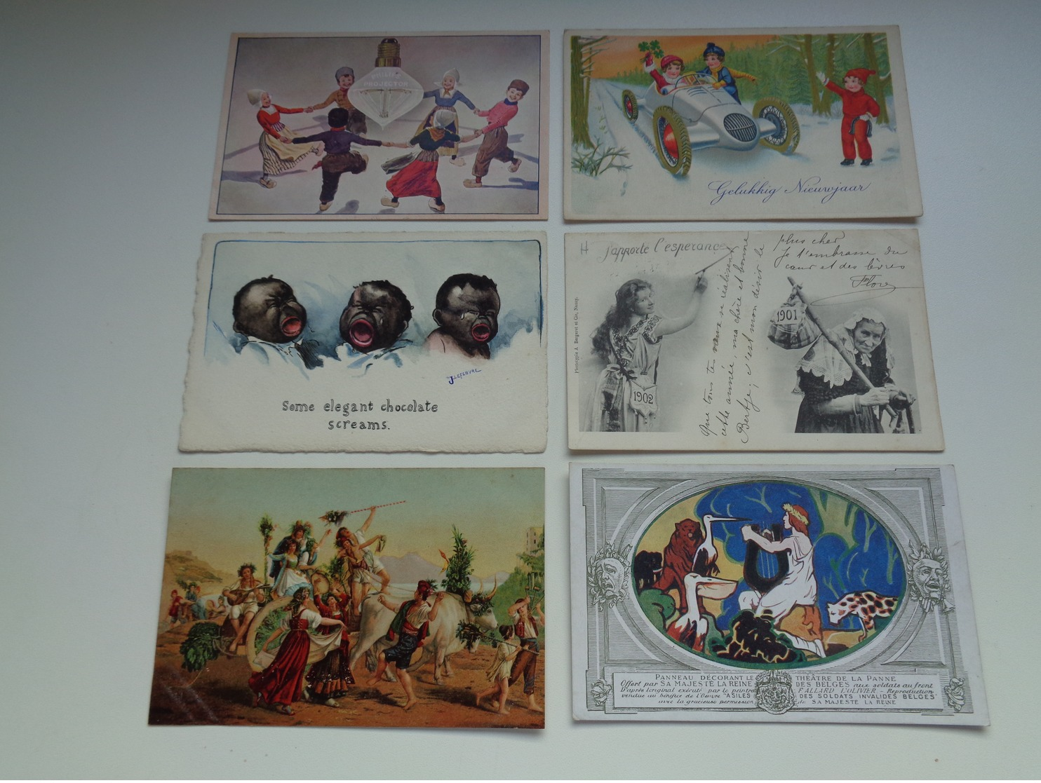 Beau Lot De 60 Cartes Postales De Fantaisie      Mooi Lot Van 60 Postkaarten Fantasie   - 60 Scans - 5 - 99 Cartes