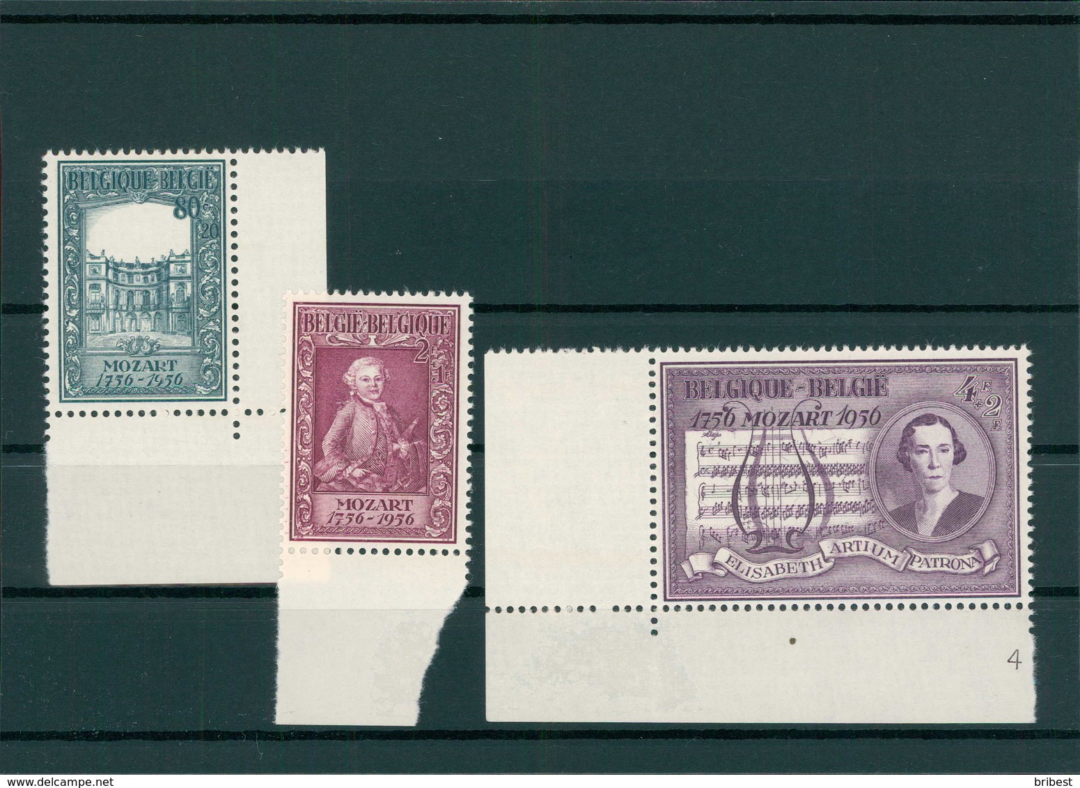 BELGIEN 1956 Nr 1036-1038 Postfrisch (400127) - Sonstige & Ohne Zuordnung