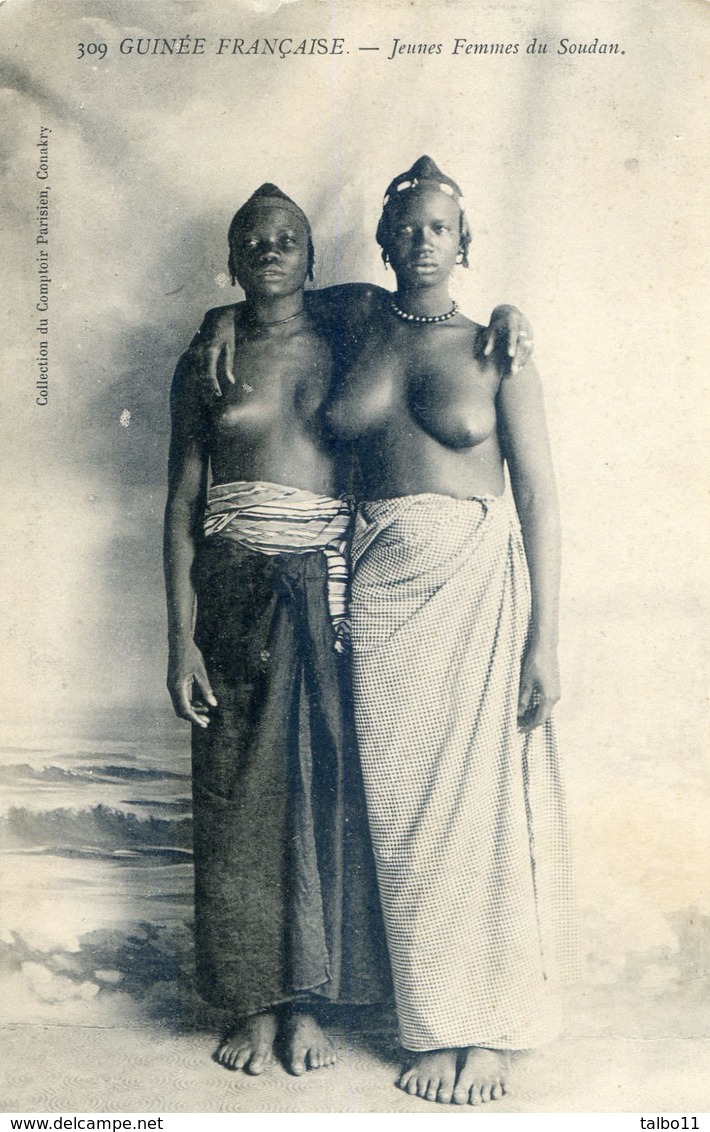 Guinée Francaise - Jeunes Femmes Du Soudan - Seins Nus - Guinea Francese